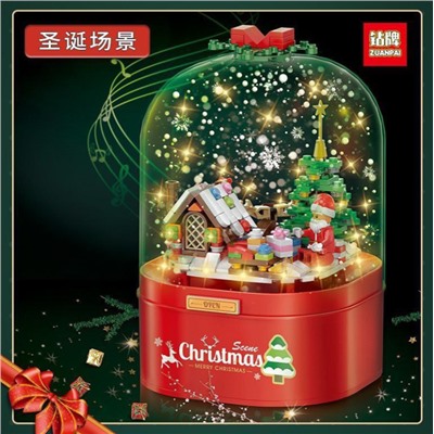 Музыкальный бокс  3 в 1- лего, музыка, снежок