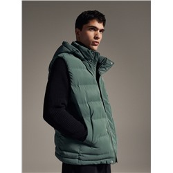 Steppweste mit Stehkragen