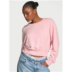 Angel Essentials Obsessed Terry Crop Crewneck Sweatshirt