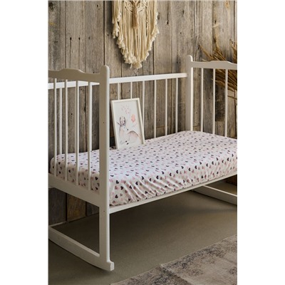 Простынь на резинке детская 120*60 для новорожденных