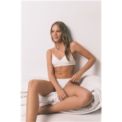 Sujetador top Seamless encaje blanco