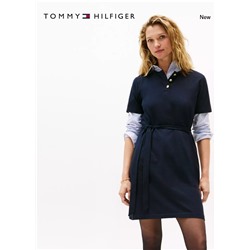 Gold-Button Belted T-Shirt Dress