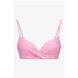 Top bikini push up cruzado rosa