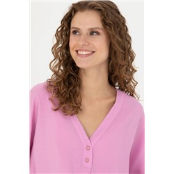 Kadın Manolya Kısa Kollu Gömlek