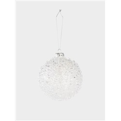 Игрушка елочная, 8 см, 2 шт, стекло, Шар с каплями, Event