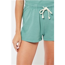 Short cintura alta - Verde agua