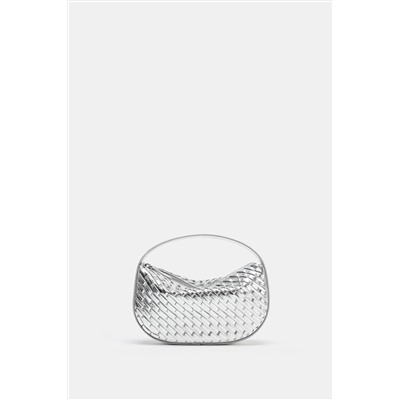 BOLSO DE MANO EFECTO TRENZADO
