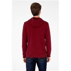 Erkek Bordo Sweatshirt