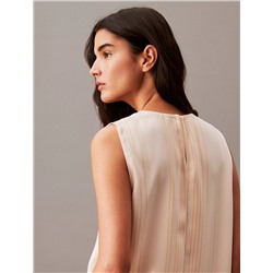 Flowing Sleeveless Printed Tank Top