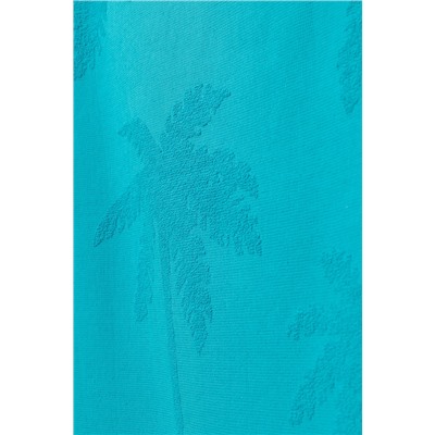 Fourne %100 Pamuk Plaj Havlusu - Turkuaz - 70x150 cm