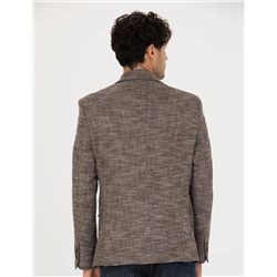 Kahverengi Slim Fit Ceket