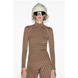 JACQUARD SEAMLESS THERMOLITE® CORE SKI COLLECTION THERMAL LEGGINGS