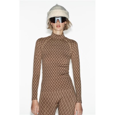 JACQUARD SEAMLESS THERMOLITE® CORE SKI COLLECTION THERMAL LEGGINGS