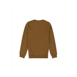 Erkek Çocuk Açık Haki Basic Kazak