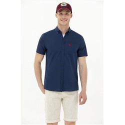 Erkek Lacivert Kısa Kollu Gömlek