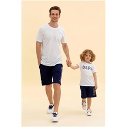 Erkek Beyaz Basic Bisiklet Yaka Tişört