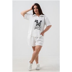 Комплект (рубашка+шорты) с печатью 52469