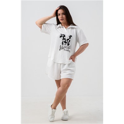 Комплект (рубашка+шорты) с печатью 52469