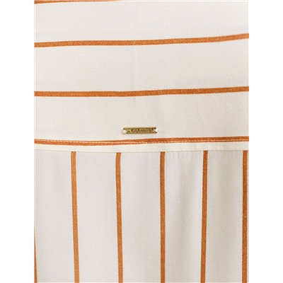 Блузка свободного силуэта в тонкую полоску из эластичного хлопка