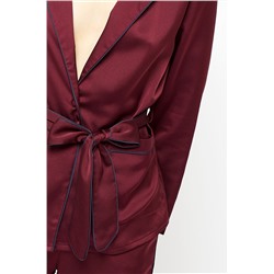 Темно -красная рубашка Joula