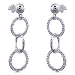 Серьги (покрытие родий)