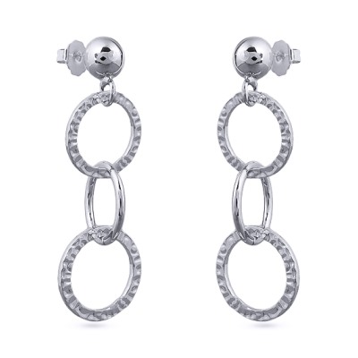 Серьги (покрытие родий)