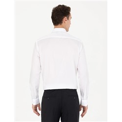 Beyaz Slim Fit Uzun Kollu Klasik Gömlek