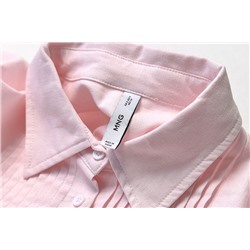 Женское платье рубашка из смесового льна МАНГ*О