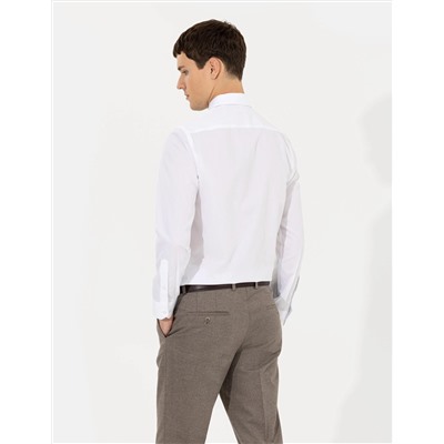 Beyaz Slim Fit Uzun Kollu Klasik Gömlek
