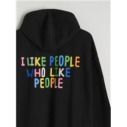 Спортивный топ с принтом на спине