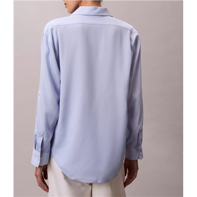 Tencel Roll Tab Button-Down Shirt