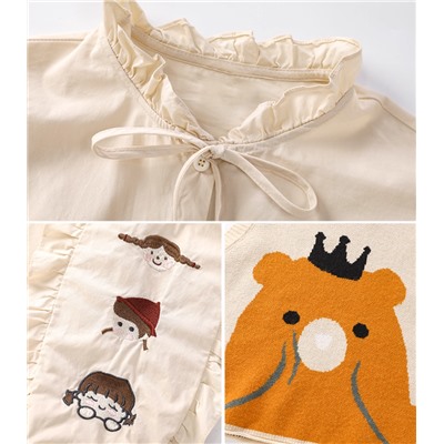 Комплект рубашка и жилет для девочек  Флагманский магазин