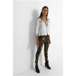 Pantalón skinny floral