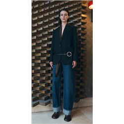 Jeans balloon bajo vuelto