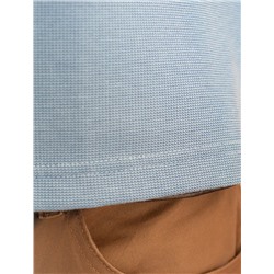 Футболка-поло из фактурного трикотажа