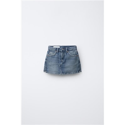 DENIM BERMUDA SKIRT