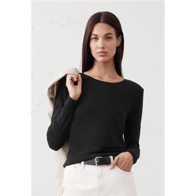 Timeless Long-Sleeve Crew-Neck T-Shirt