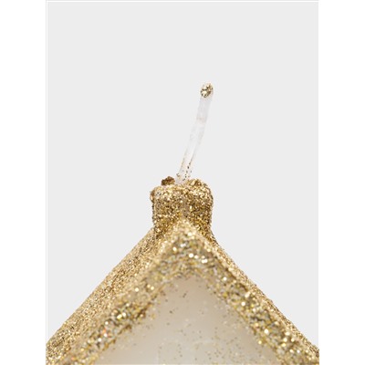 Свеча, 10 см, белая/шампань, Домик, Townlet