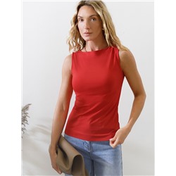 Топ из премиального хлопка с эластаном