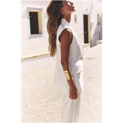 LONG WAISTCOAT WITH ONE BUTTON