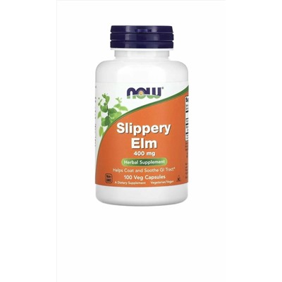 Кора Красного Вяза NOW Slippery Elm 400 mg 100 капсул