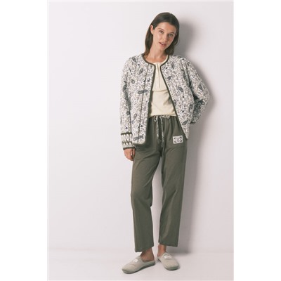 Pantalón largo algodón verde