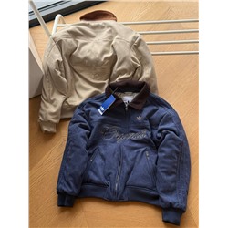 Замшевая куртка-бомбер АДИДА*С