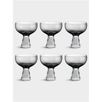 Набор креманок, 6 пр, 350 мл, дымчатые, Fun Classy