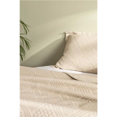 Triangle King Size Yatak Örtüsü - Bej