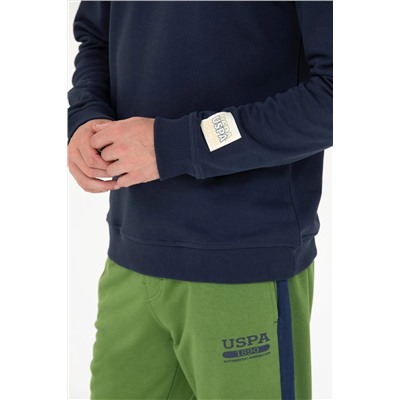 Erkek Lacivert Bisiklet Yaka Comfort Sweatshirt