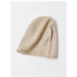 Легкая вязаная шапка унисекс со светоотражающей наклейкой логотипа бренда  AL*O