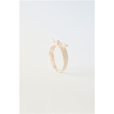 OPENWORK HEADBAND WITH BOW