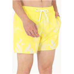 Erkek Neon Sarı Deniz Şortu