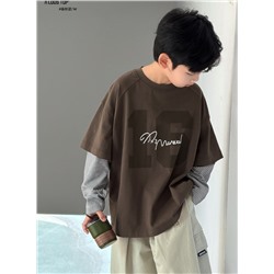 Лонгслив для мальчиков. Хлопок